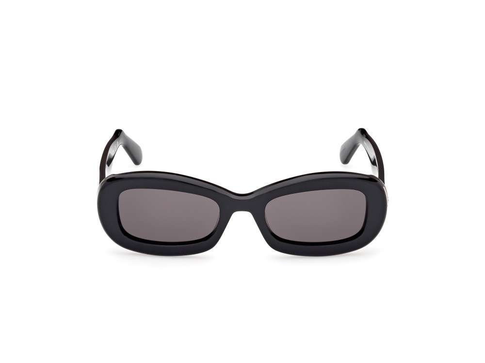 Sonnenbrillen GCDS GD0027 (01A) farbe nero lucido form oval gläser fumo