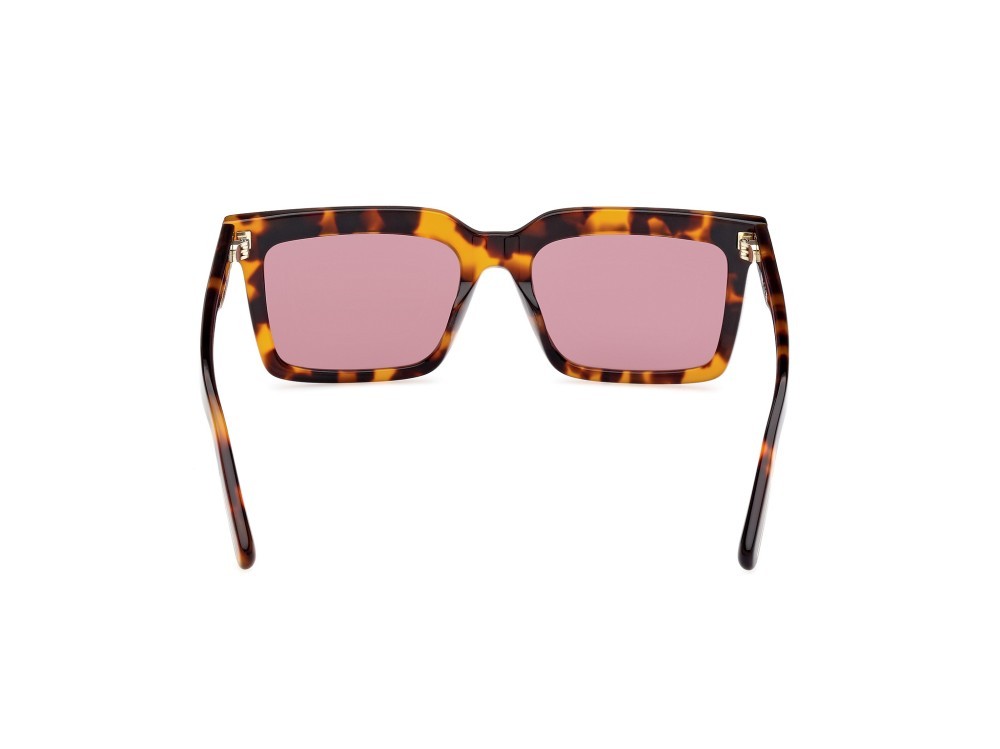 Sonnenbrillen GCDS GD0041 (52S) farbe avana scura form quadratisch gläser bordeaux