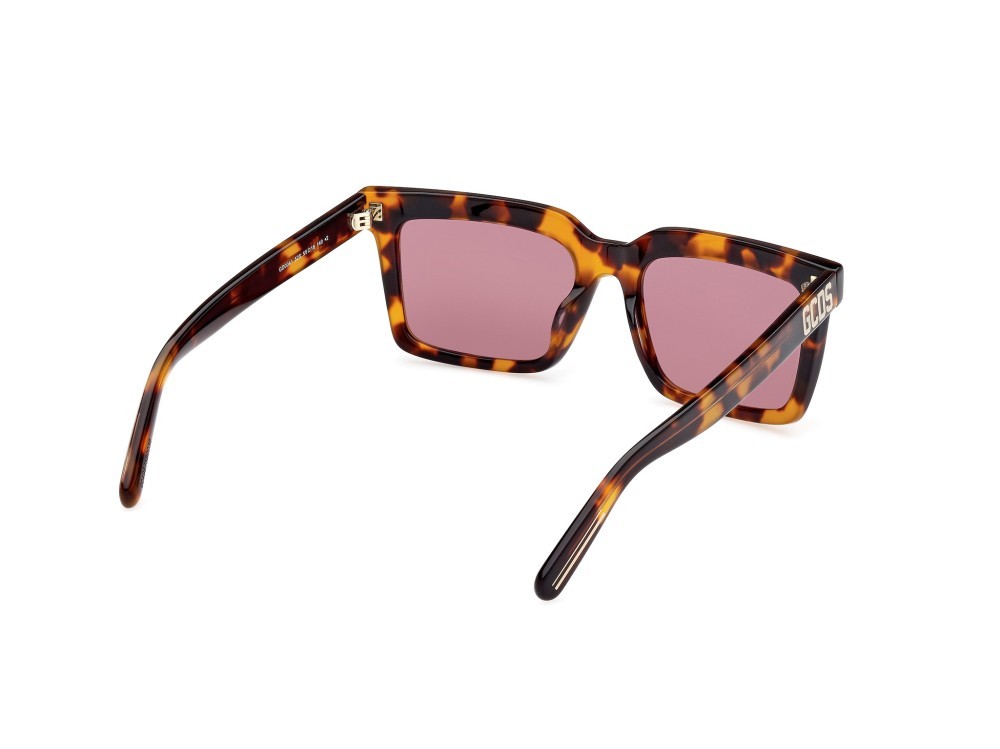 Sonnenbrillen GCDS GD0041 (52S) farbe avana scura form quadratisch gläser bordeaux