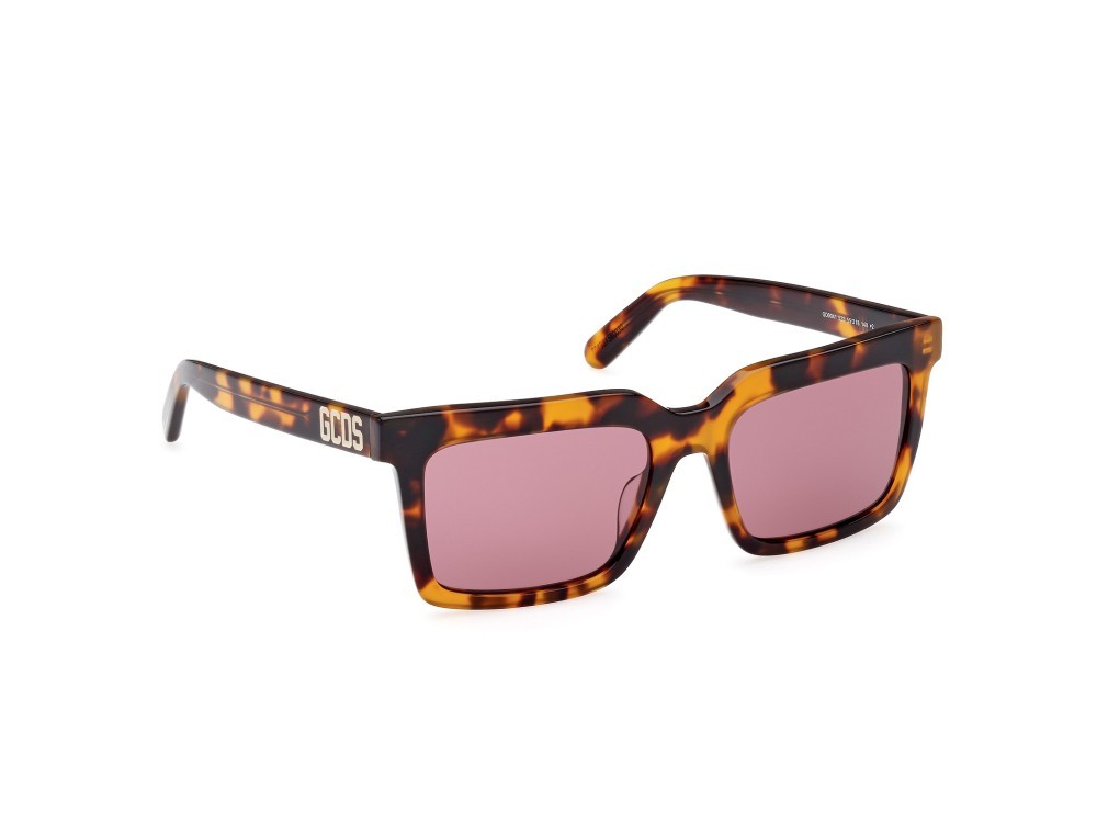 Sonnenbrillen GCDS GD0041 (52S) farbe avana scura form quadratisch gläser bordeaux