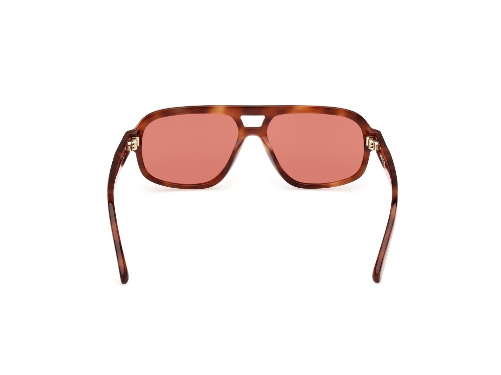 Occhiali da sole GCDS GD0046 (52S) colore bordeaux forma aviator lenti fumo