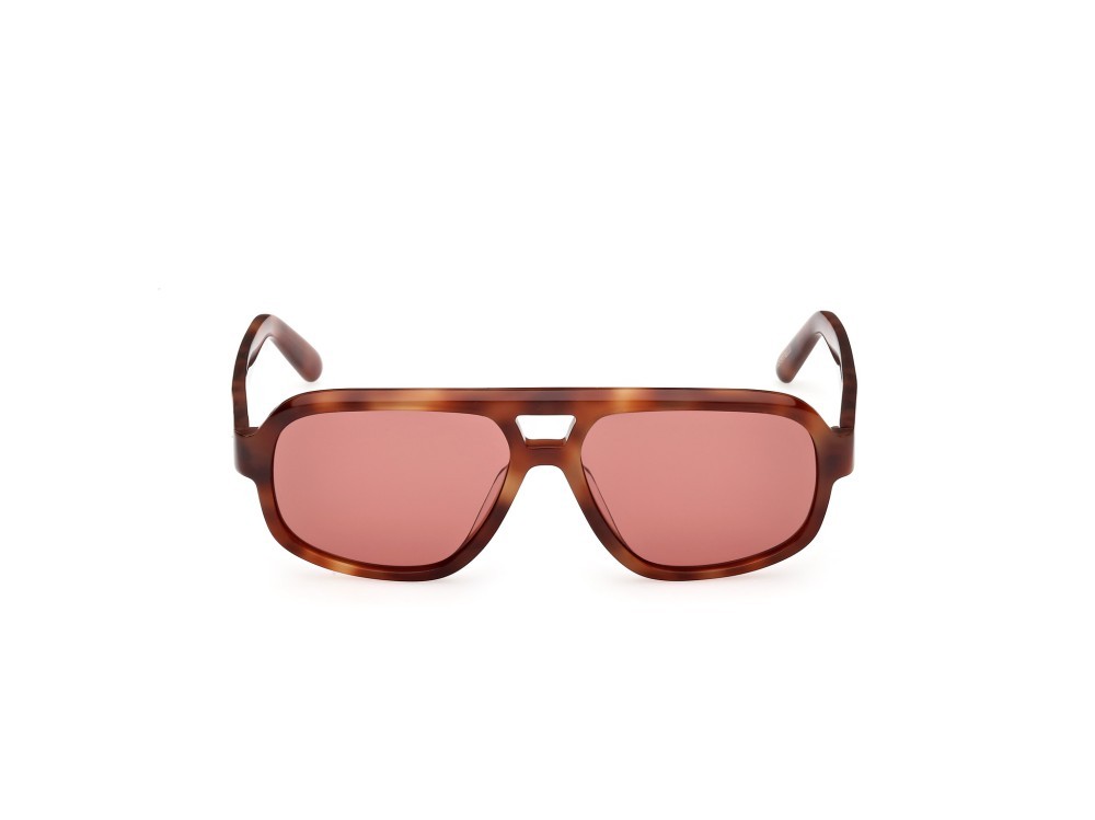 Occhiali da sole GCDS GD0046 (52S) colore bordeaux forma aviator lenti fumo