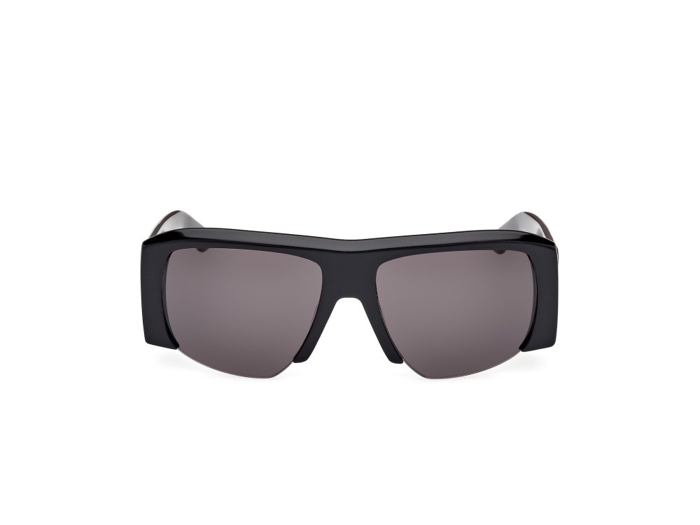 Sunglasses GCDS GD0054 (01A) color nero lucido shape geometric lenses fumo lucido