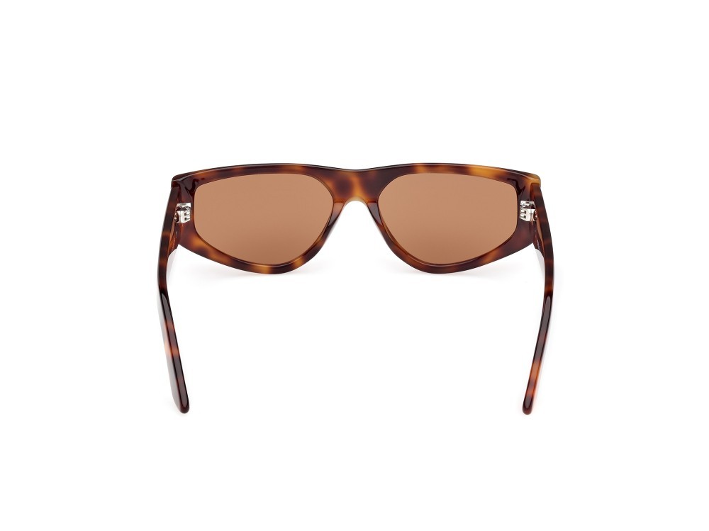 Sunglasses GCDS GD0055 (52E) color avana scura shape geometric lenses marrone