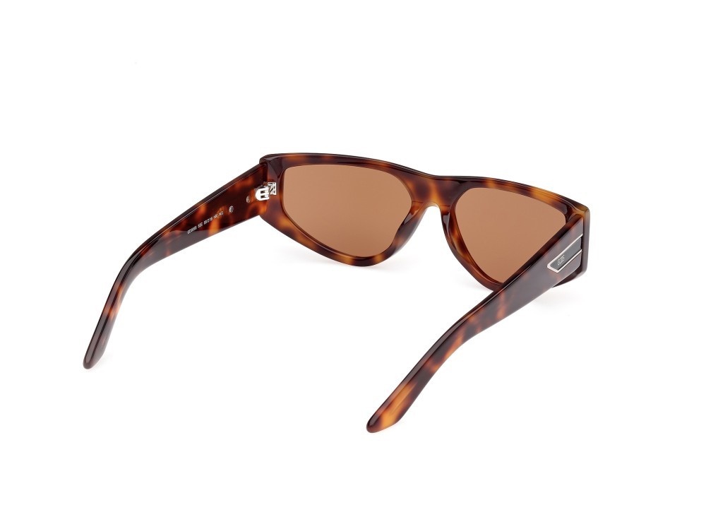 Sunglasses GCDS GD0055 (52E) color avana scura shape geometric lenses marrone