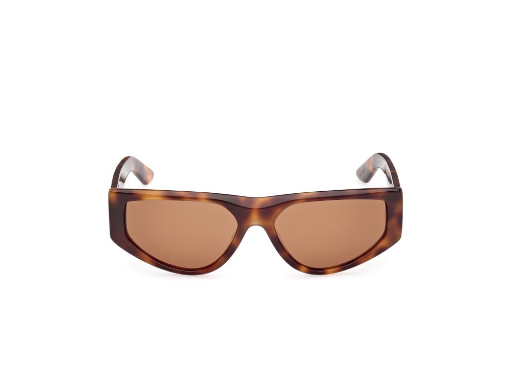 Sunglasses GCDS GD0055 (52E) color avana scura shape geometric lenses marrone
