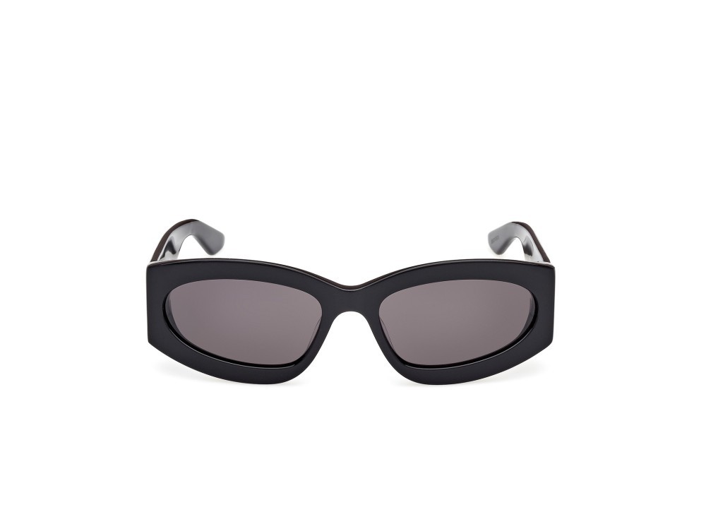 Sunglasses GCDS GD0057 (01A) color nero lucido shape geometric lenses fumo