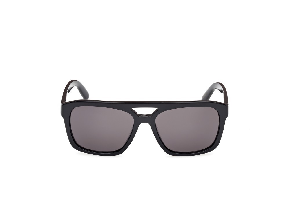 Sunglasses GCDS GD0058 (01A) color nero lucido shape navigator lenses fumo