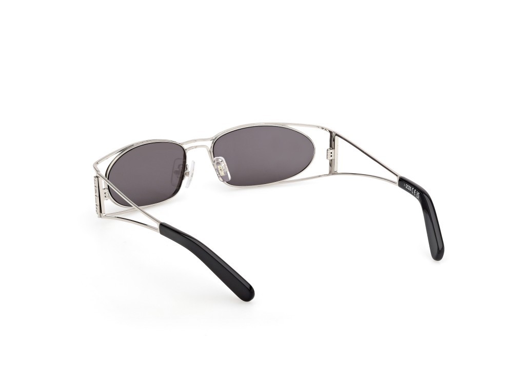 Sunglasses GCDS GD0060 (16A) color palladio lucido  shape geometric lenses fumo