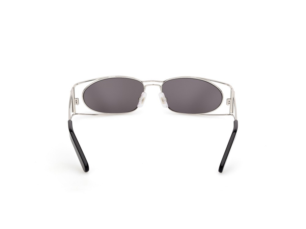 Sunglasses GCDS GD0060 (16A) color palladio lucido  shape geometric lenses fumo