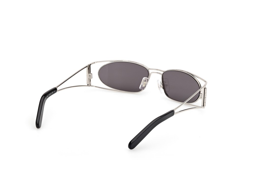 Sunglasses GCDS GD0060 (16A) color palladio lucido  shape geometric lenses fumo