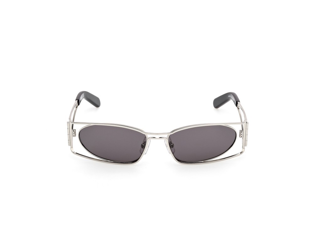 Sunglasses GCDS GD0060 (16A) color palladio lucido  shape geometric lenses fumo