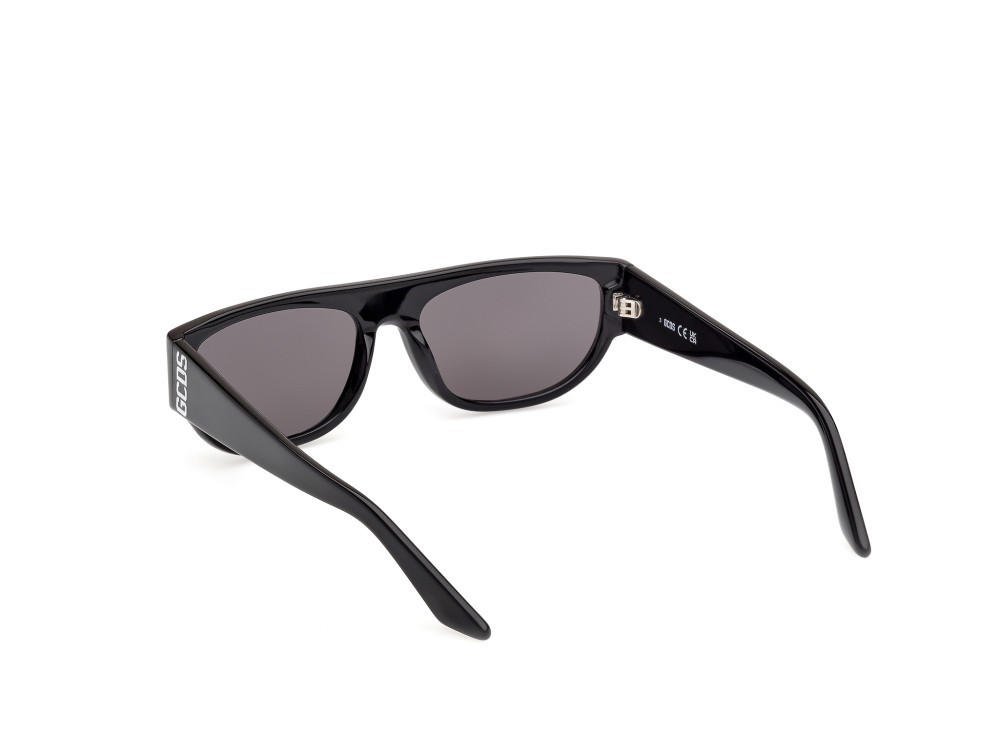 Occhiali da sole GCDS GD0062 (01A) colore nero lucido forma geometrico lenti fumo
