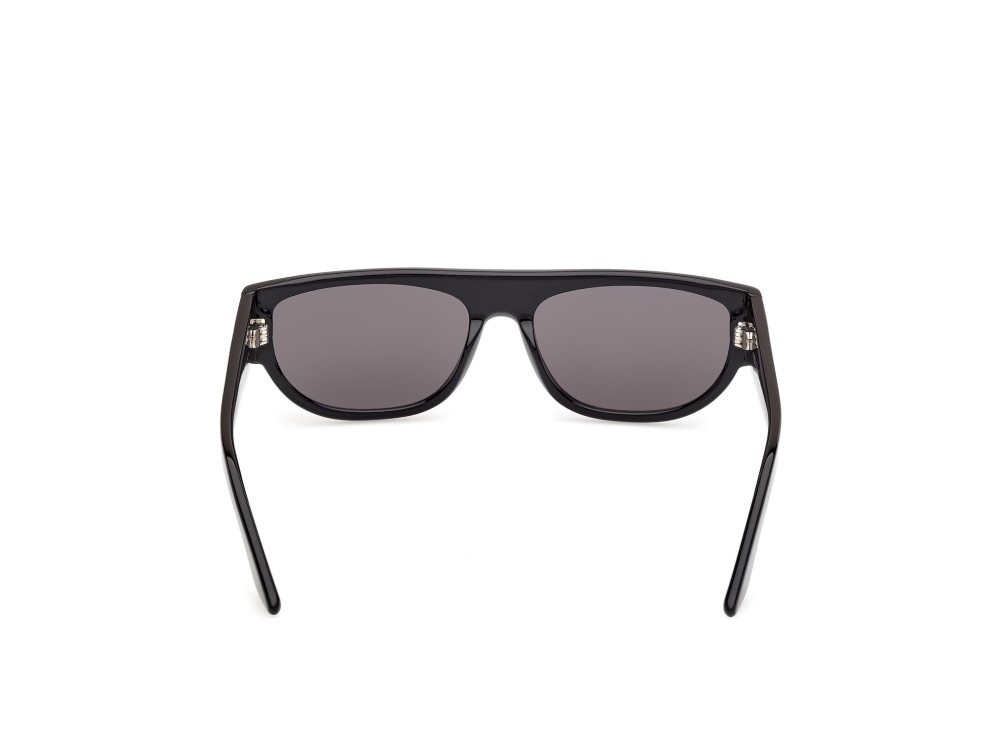 Occhiali da sole GCDS GD0062 (01A) colore nero lucido forma geometrico lenti fumo