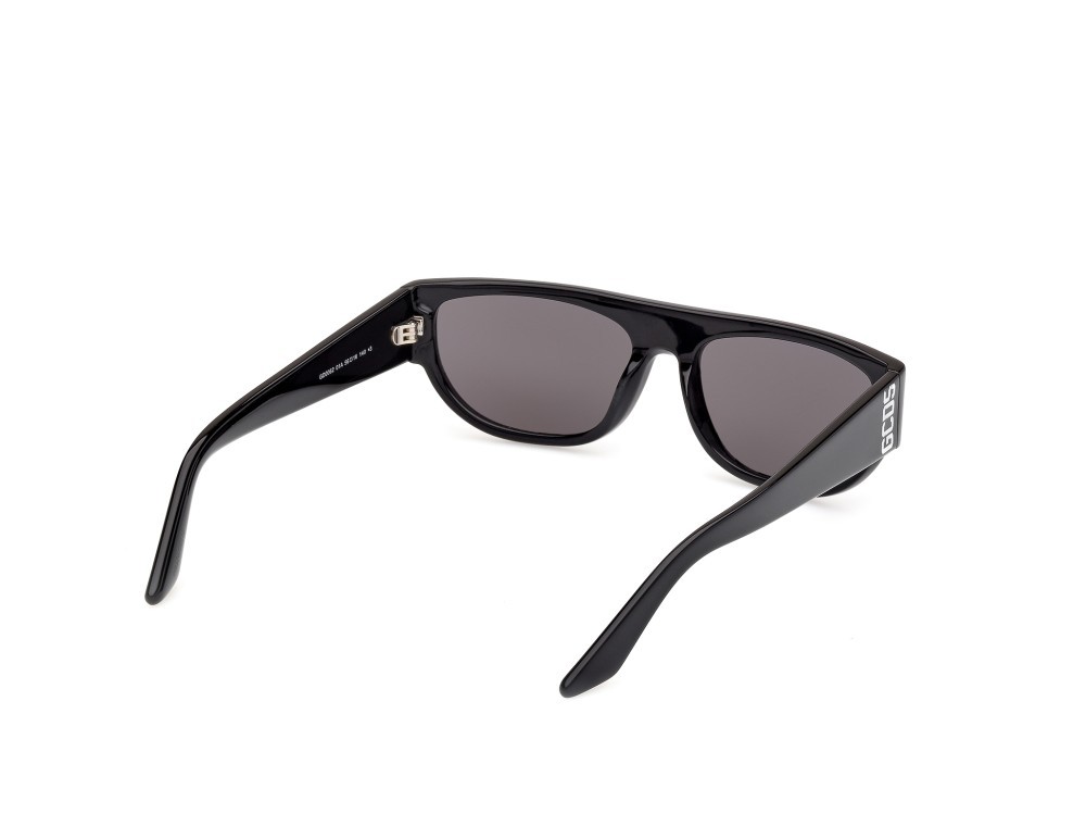 Occhiali da sole GCDS GD0062 (01A) colore nero lucido forma geometrico lenti fumo