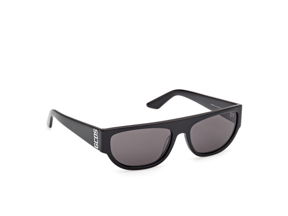 Occhiali da sole GCDS GD0062 (01A) colore nero lucido forma geometrico lenti fumo