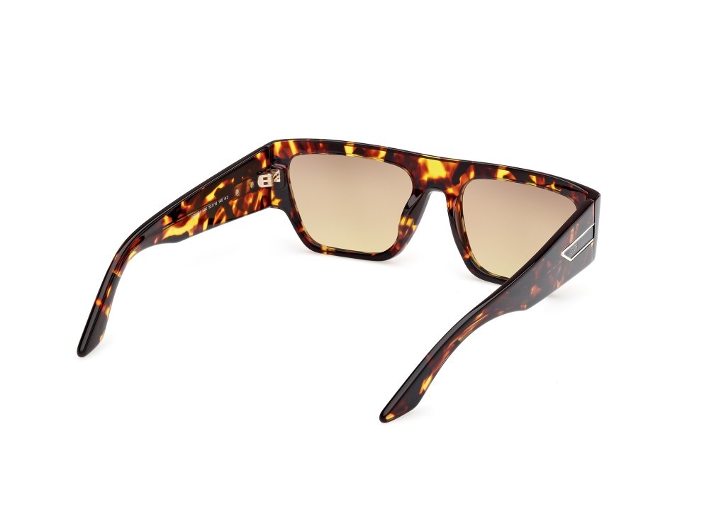 Occhiali da sole GCDS GD0064 (52K) colore avana scura forma geometrico lenti roviex sfumato
