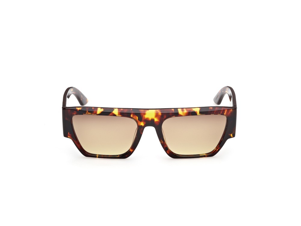 Occhiali da sole GCDS GD0064 (52K) colore avana scura forma geometrico lenti roviex sfumato
