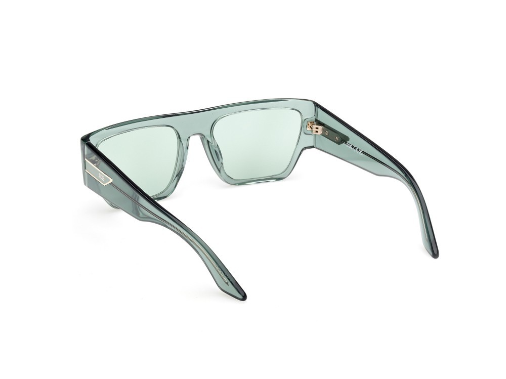 Occhiali da sole GCDS GD0064 (93N) colore verde chiaro lucido forma geometrico lenti verde 