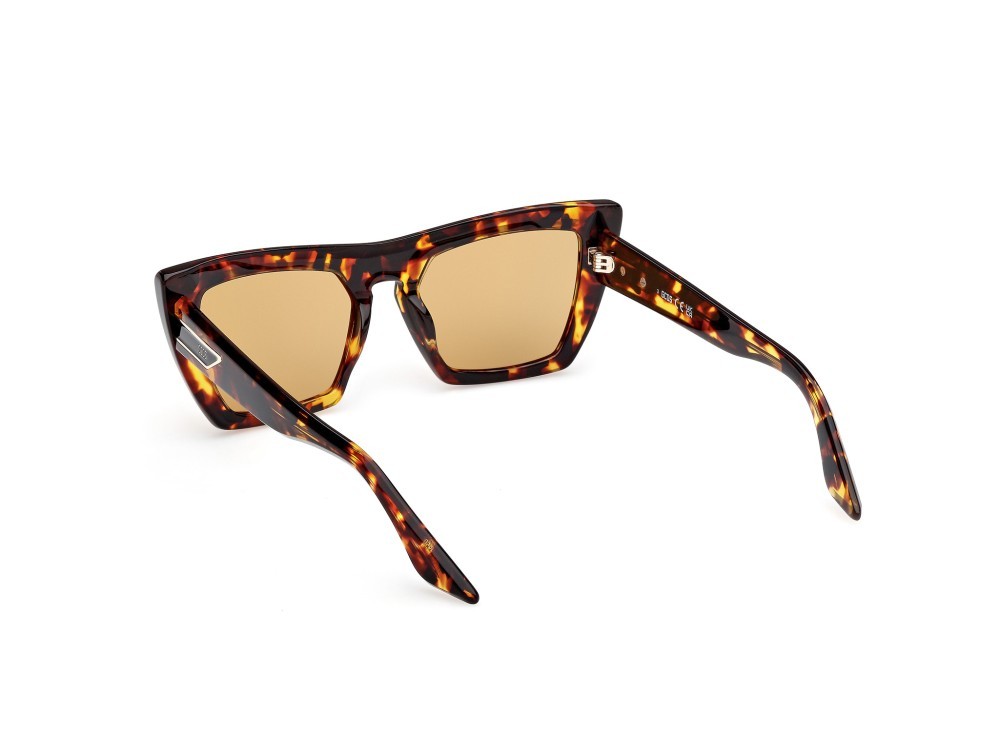 Sunglasses GCDS GD0065 (52J) color avana scura shape cat eye lenses roviex