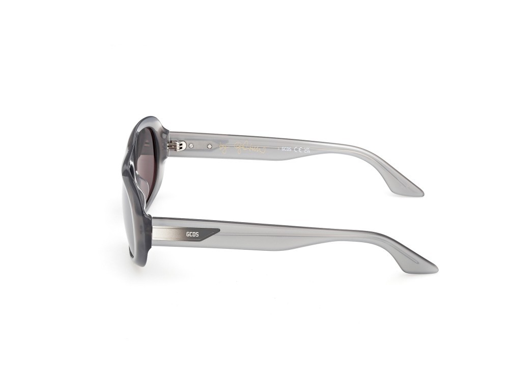 Sunglasses GCDS Giuliano GD0067 (20C) color grigio/perlato shape navigator lenses fumo specchiato