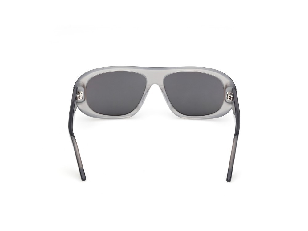 Sunglasses GCDS Giuliano GD0067 (20C) color grigio/perlato shape navigator lenses fumo specchiato