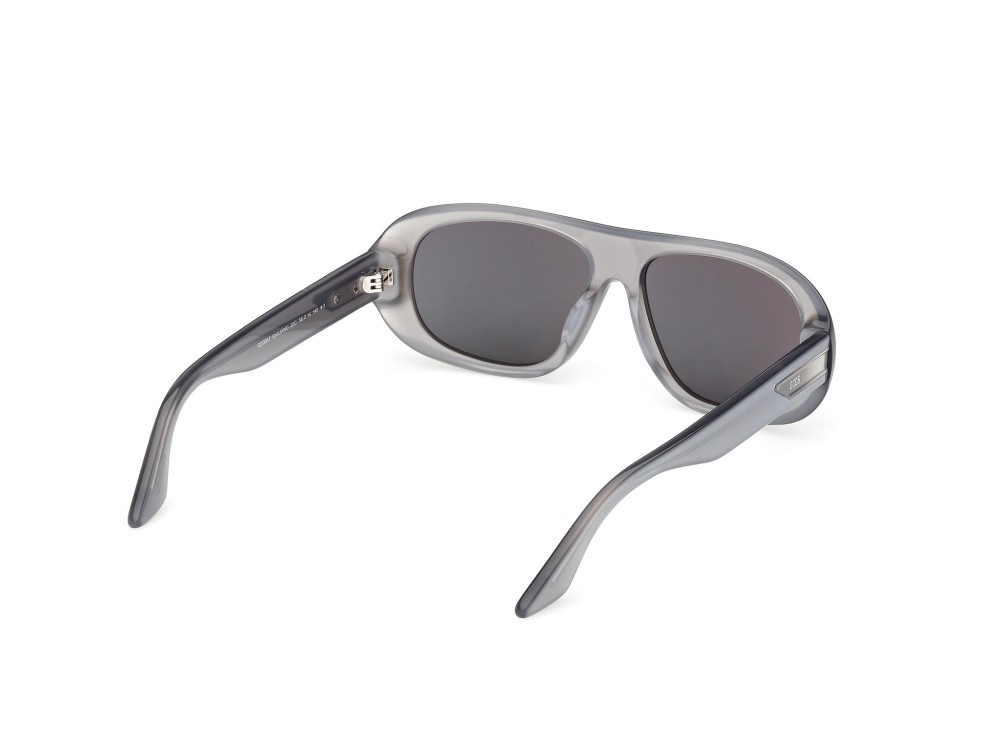 Sunglasses GCDS Giuliano GD0067 (20C) color grigio/perlato shape navigator lenses fumo specchiato
