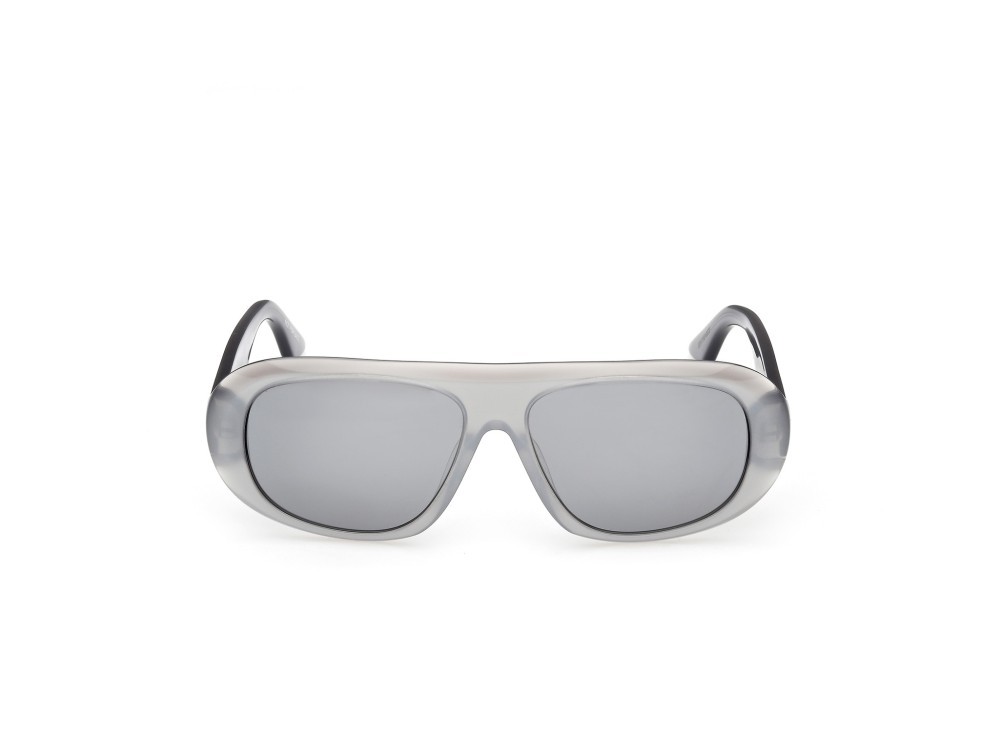 Sunglasses GCDS Giuliano GD0067 (20C) color grigio/perlato shape navigator lenses fumo specchiato
