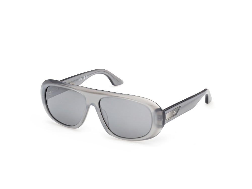 Sunglasses GCDS Giuliano GD0067 (20C) color grigio/perlato shape navigator lenses fumo specchiato