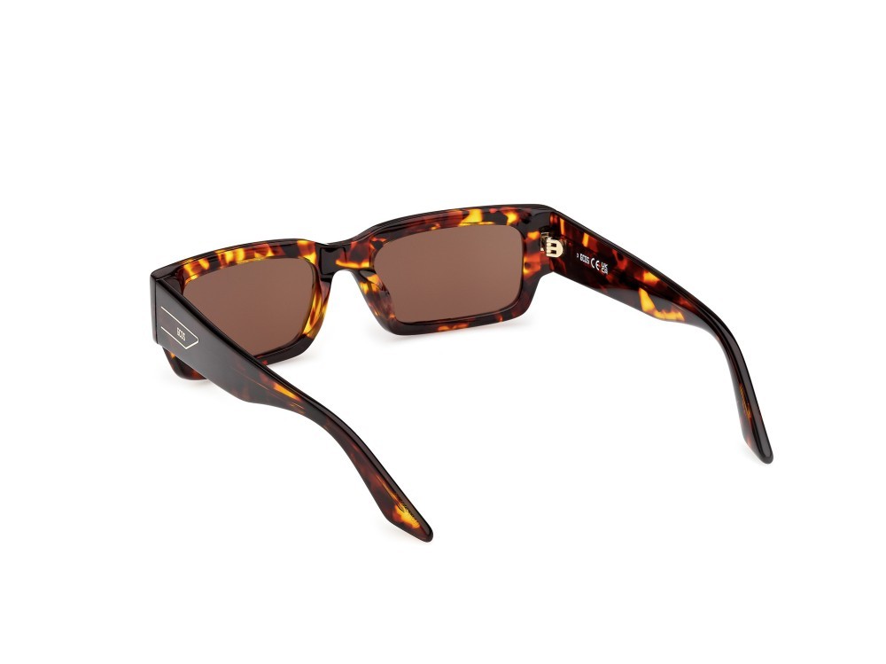 Occhiali da sole GCDS GD0068 (52E) colore avana scura forma rettangolare lenti marrone