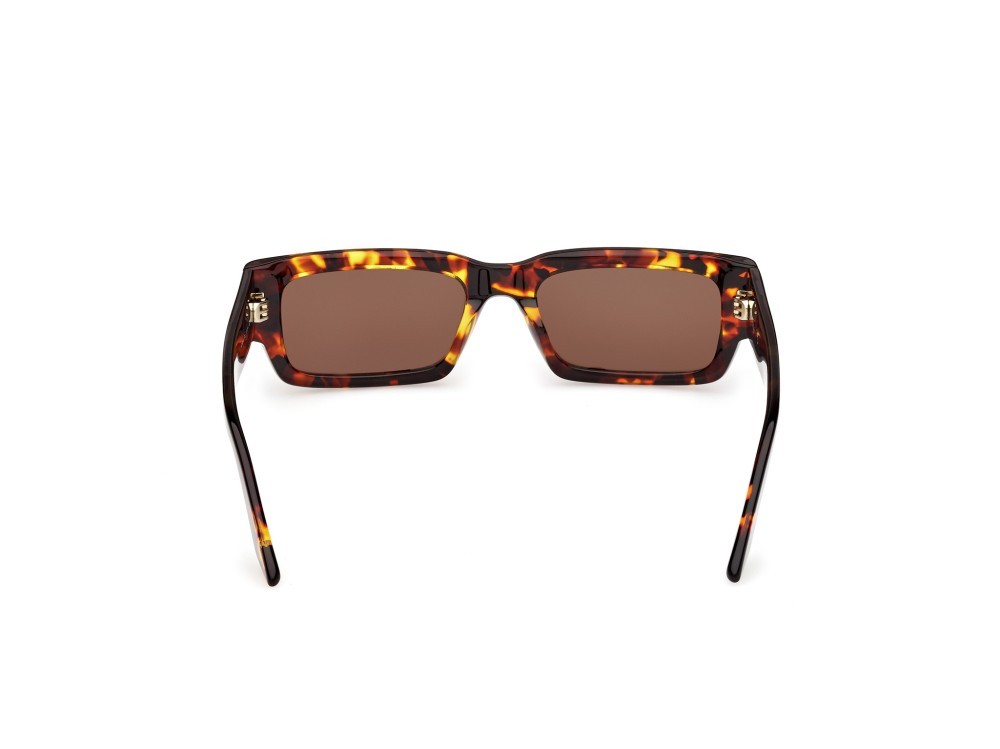 Occhiali da sole GCDS GD0068 (52E) colore avana scura forma rettangolare lenti marrone