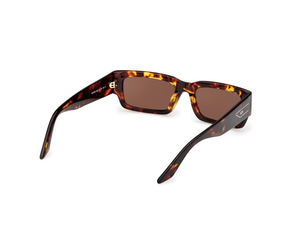 Occhiali da sole GCDS GD0068 (52E) colore avana scura forma rettangolare lenti marrone