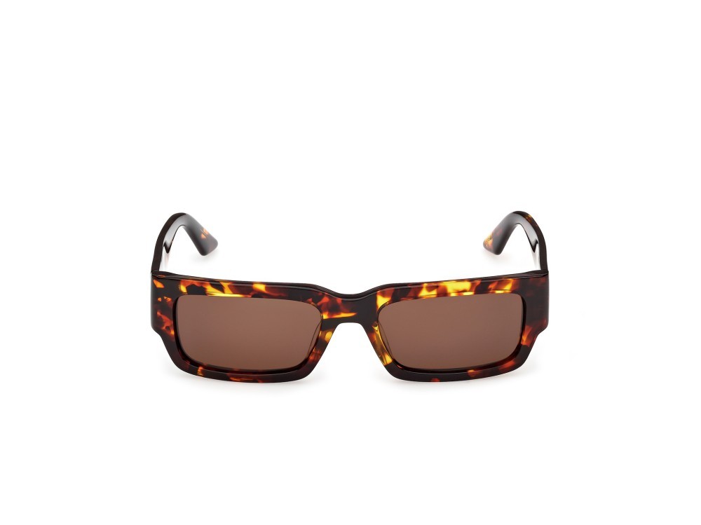Occhiali da sole GCDS GD0068 (52E) colore avana scura forma rettangolare lenti marrone
