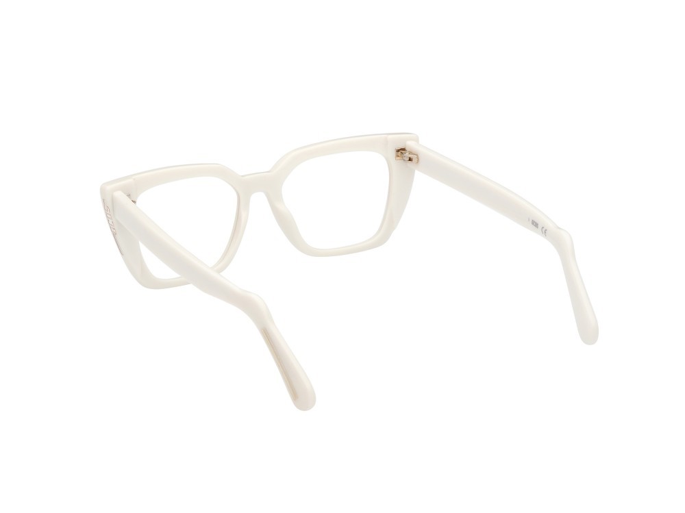 Brillen GCDS GD5012 (021) farbe bianco lucido form cat-eye 