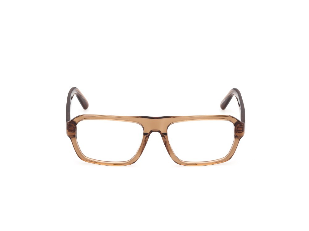 Brillen GCDS GD5038 (045) farbe marrone chiaro lucido form rechteckig 