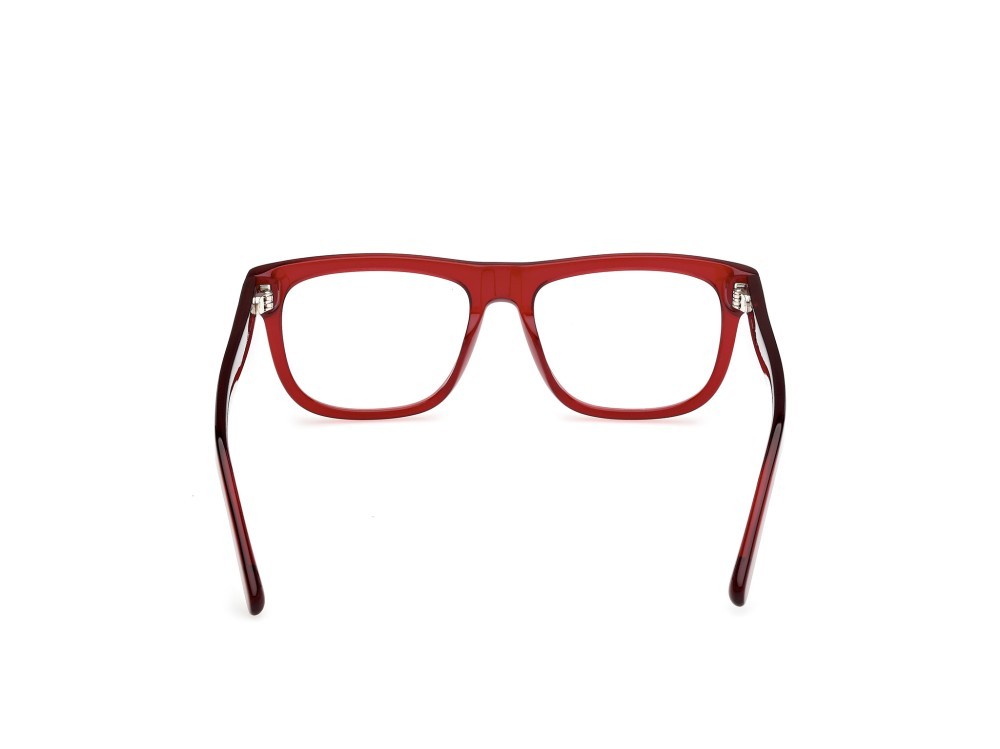 Eyeglasses GCDS GD5043 (066) color rosso scuro lucido shape rectangle 