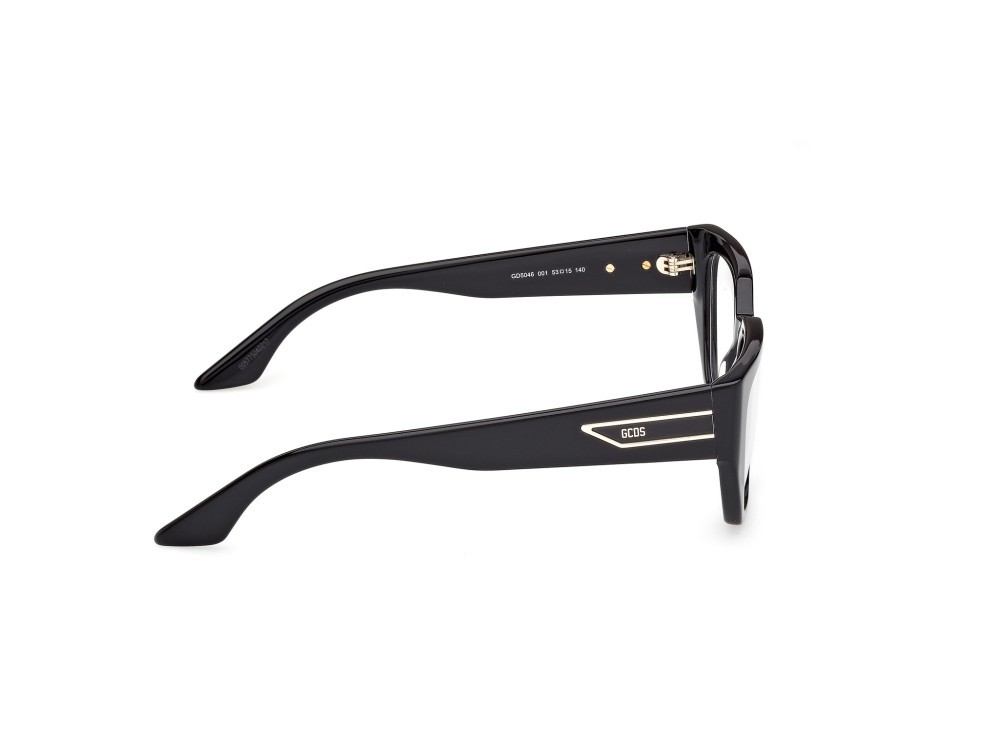 Eyeglasses GCDS GD5046 (001) color nero lucido shape cat eye 