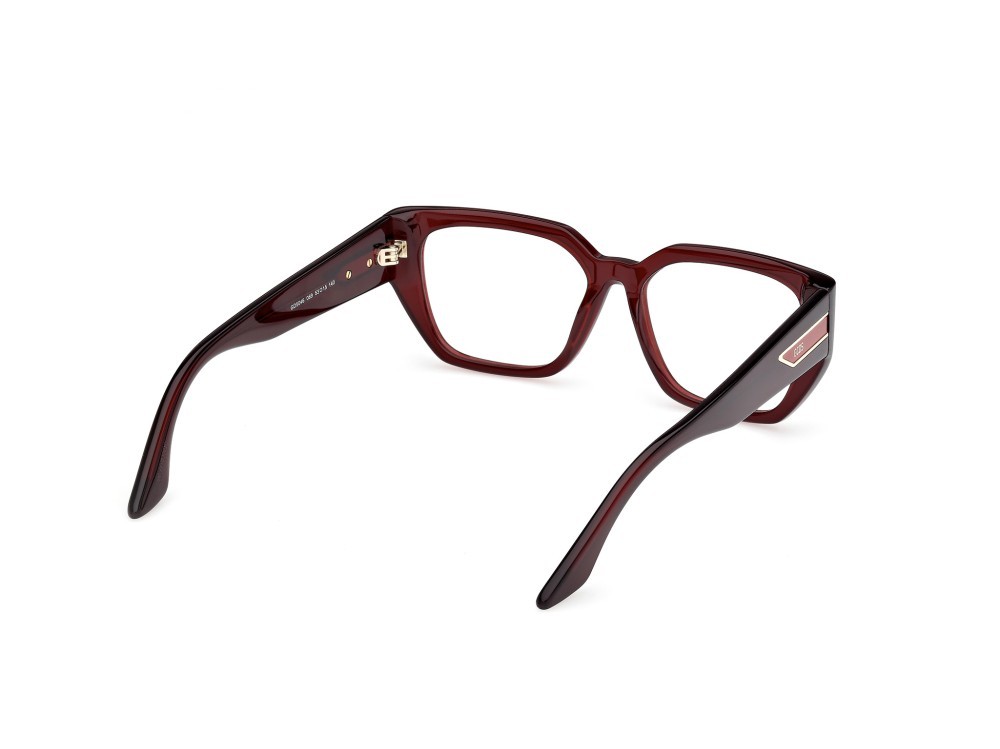 Eyeglasses GCDS GD5046 (069) color bordeaux lucido shape cat eye 