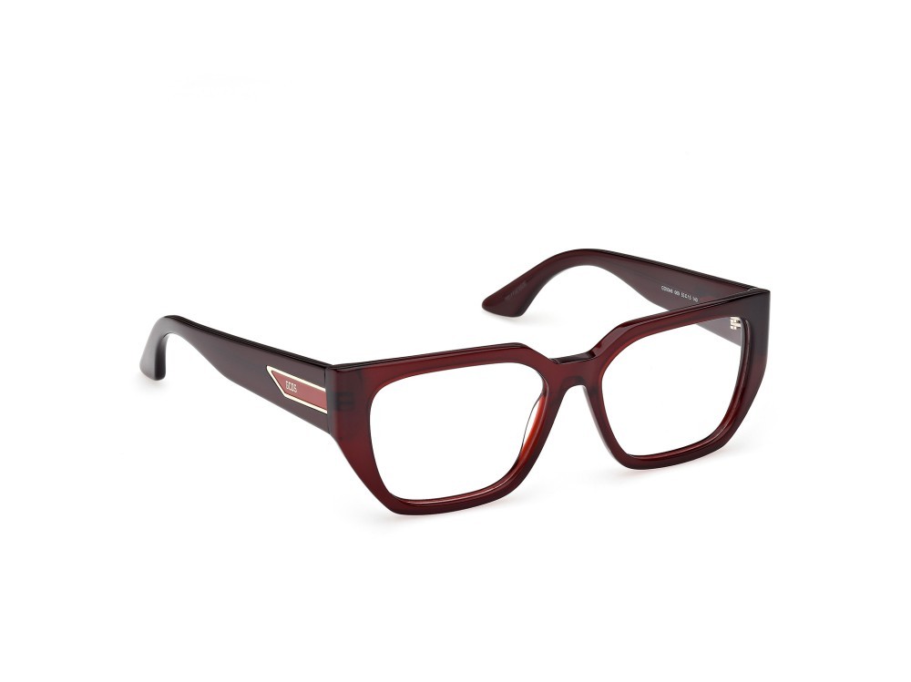 Eyeglasses GCDS GD5046 (069) color bordeaux lucido shape cat eye 