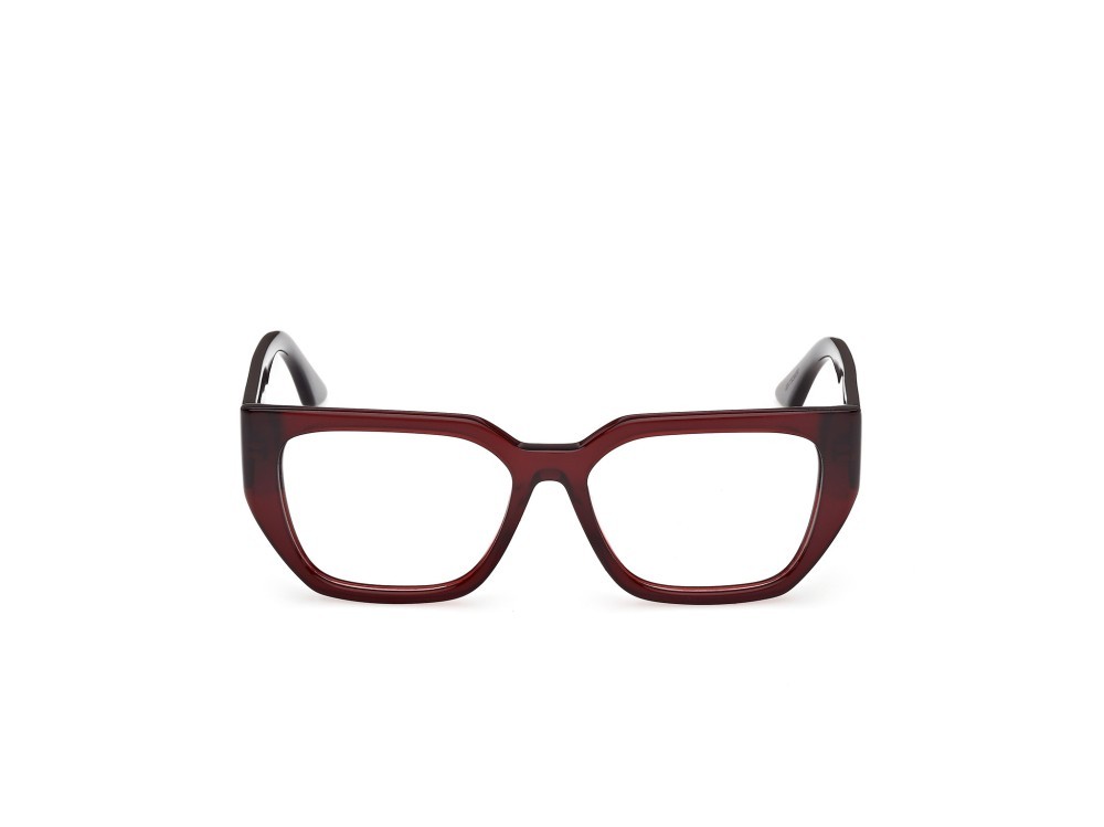 Eyeglasses GCDS GD5046 (069) color bordeaux lucido shape cat eye 