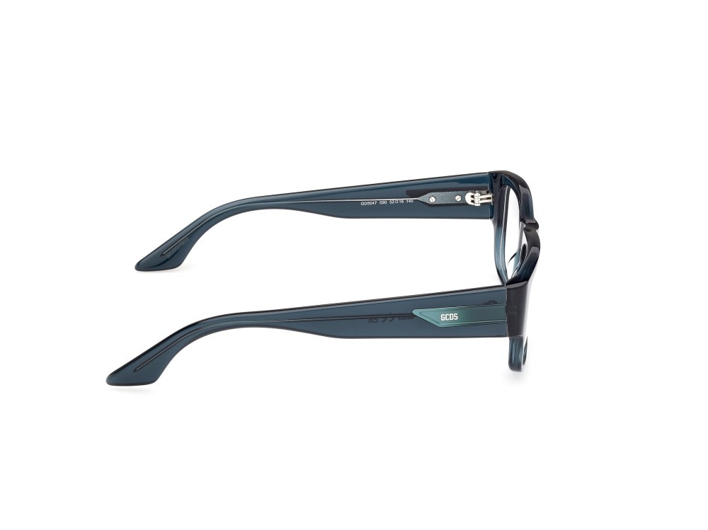 Occhiali da vista GCDS GD5047 (090) colore blu lucido forma rettangolare 