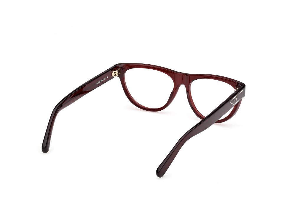 Eyeglasses GCDS GD5051 (069) color bordeaux lucido shape geometric 