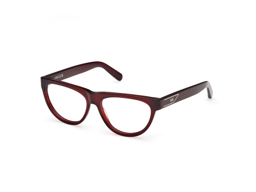 Eyeglasses GCDS GD5051 (069) color bordeaux lucido shape geometric 