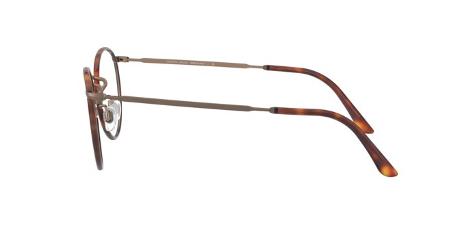 Occhiali da vista Giorgio Armani AR 112MJ (3259) colore havana/brushed bronze forma rotondo lenti demo lens