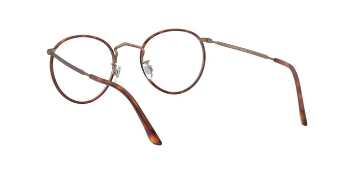 Occhiali da vista Giorgio Armani AR 112MJ (3259) colore havana/brushed bronze forma rotondo lenti demo lens