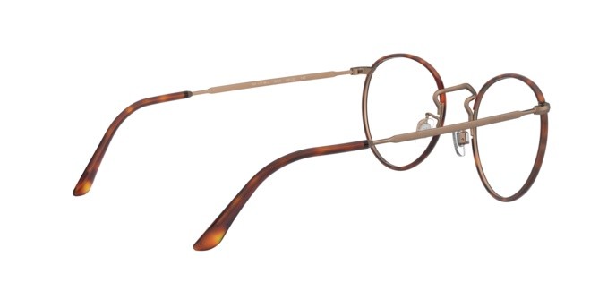 Occhiali da vista Giorgio Armani AR 112MJ (3259) colore havana/brushed bronze forma rotondo lenti demo lens