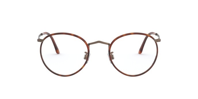 Occhiali da vista Giorgio Armani AR 112MJ (3259) colore havana/brushed bronze forma rotondo lenti demo lens