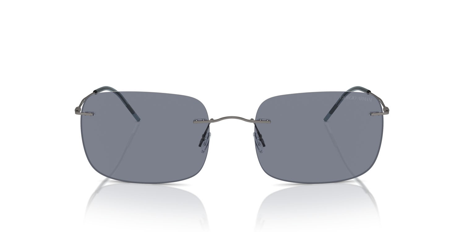 Sunglasses Giorgio Armani AR 1512M (300319) color gunmetal opaco shape square lenses blu