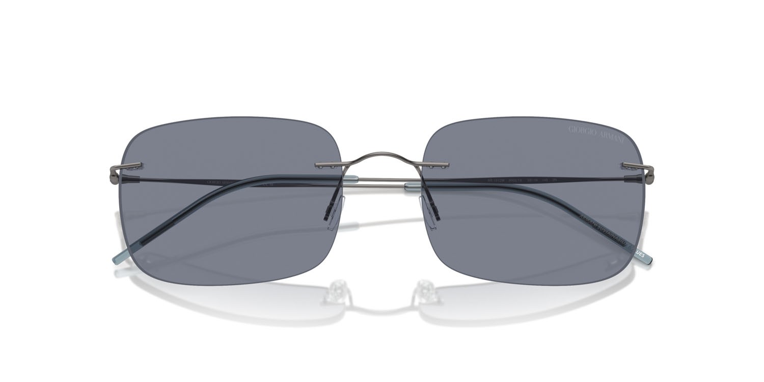 Sunglasses Giorgio Armani AR 1512M (300319) color gunmetal opaco shape square lenses blu
