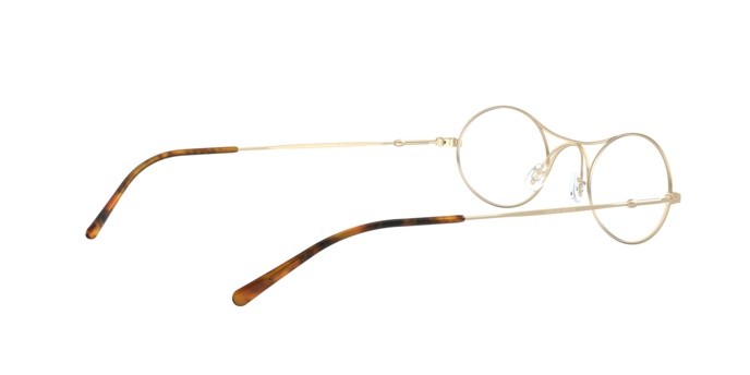 Brillen Giorgio Armani AR 229M (3002) farbe matte pale gold form oval gläser demo lens